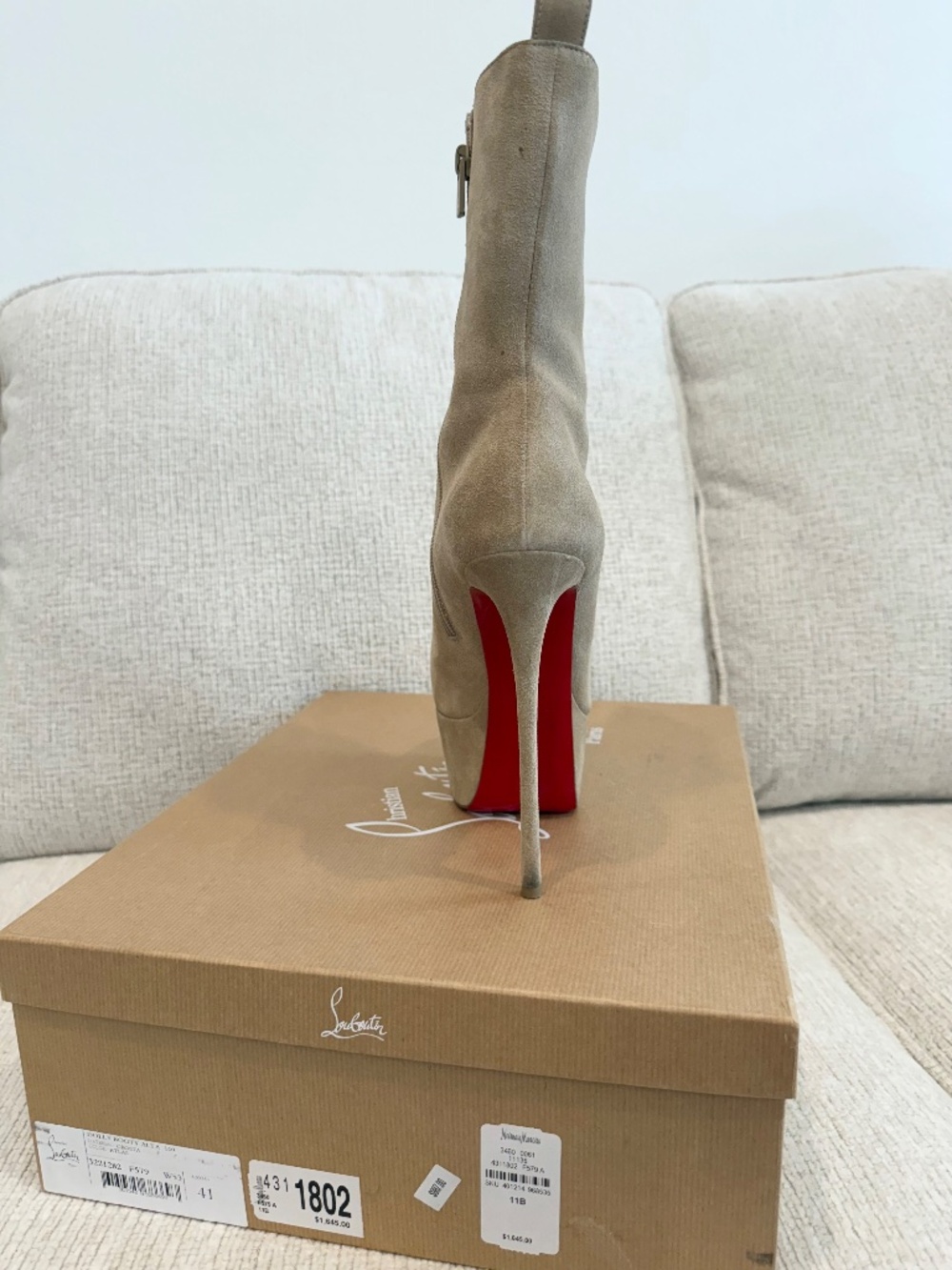 Louboutin Dolly Booty ( Tan ) - Picture 12 of 13